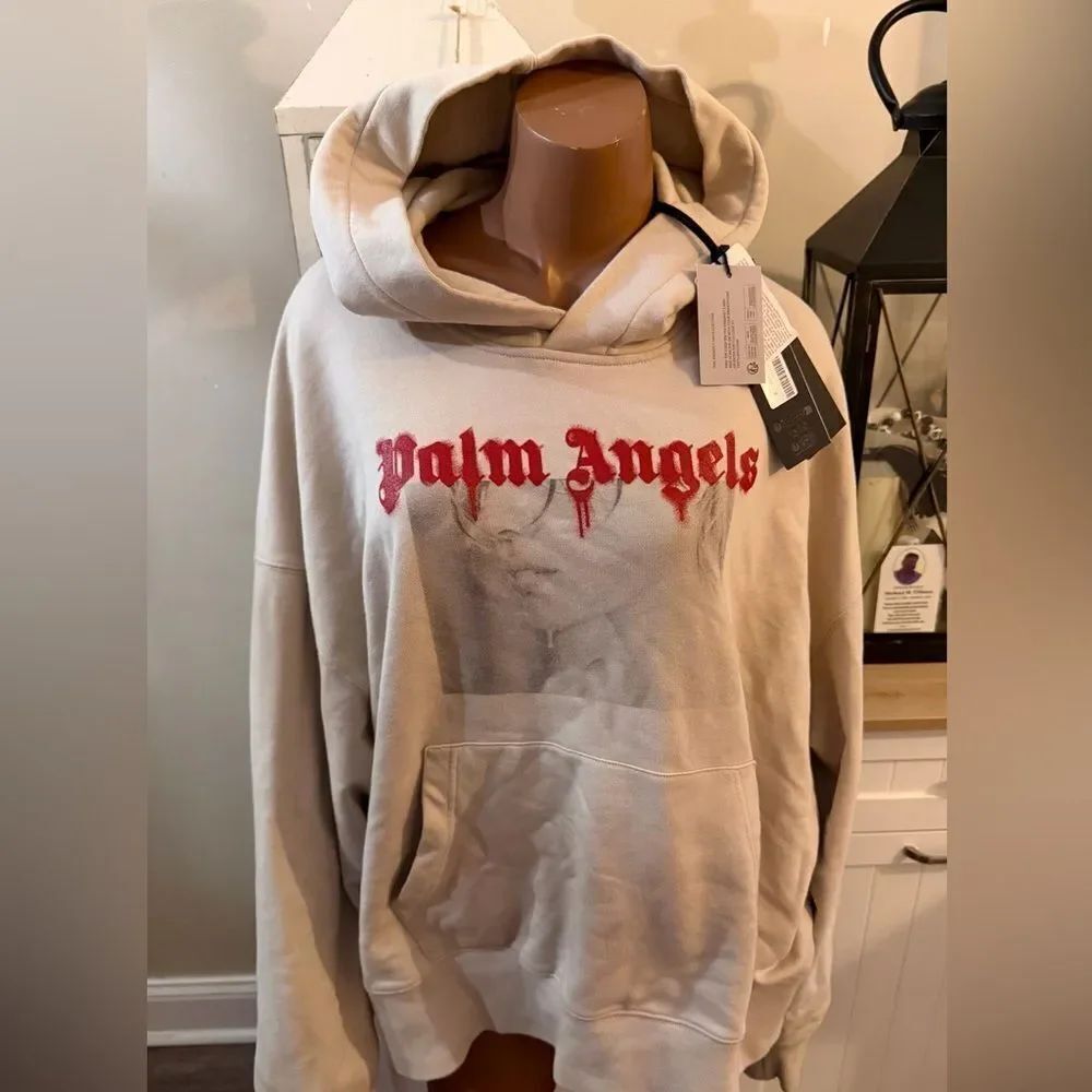 Palm Angels Pencil Portrait Hoodie